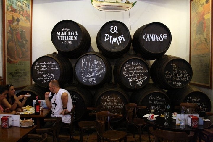 El Pimpi is one of the best wine bars in Malaga!