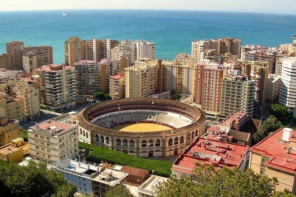 One of the best free things to do in Malaga is climb to the viewpoints to get views like this!