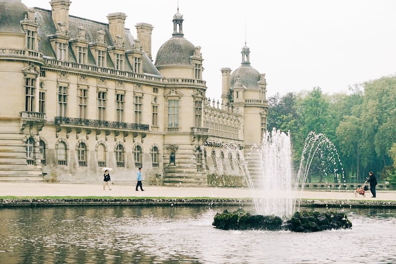 The beautiful Chateau de Chantilly. 