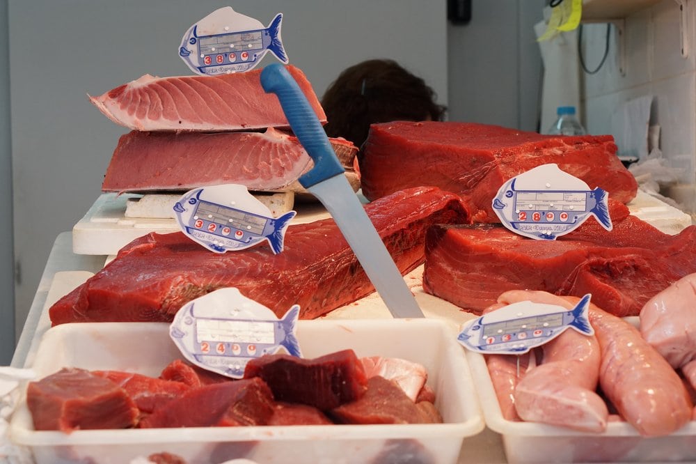 Almadraba tuna from Barbate Spain is bluefin tuna available in May and June.