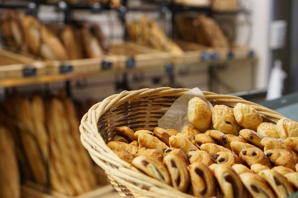 French pastries in Picardy, France.