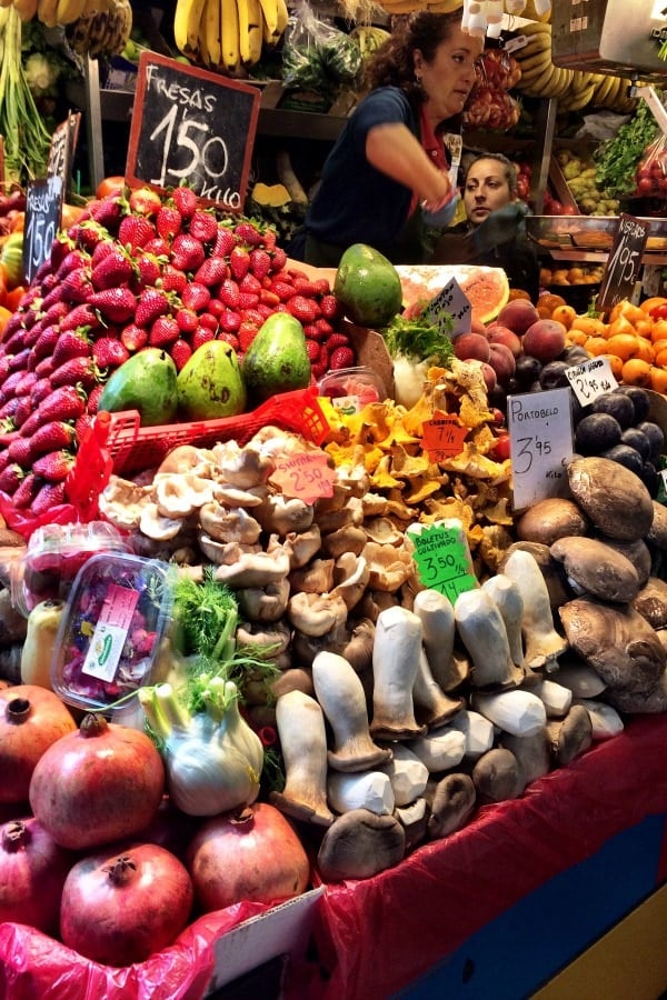 This guide to where to eat in Malaga wouldn't be complete without suggesting a stop to see the stands of fresh produce in the local food market.