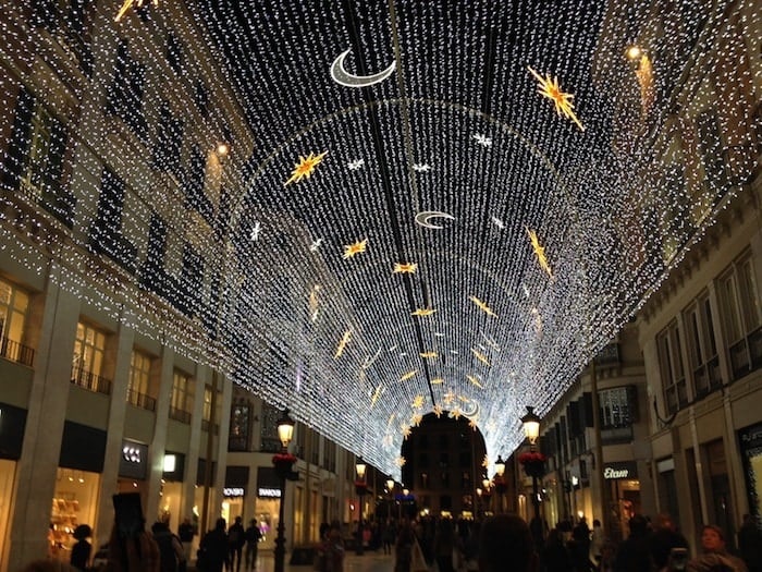 The lights on Calle Larios leading to one of the top Chirstmas markets in Malaga are a sight to behold!