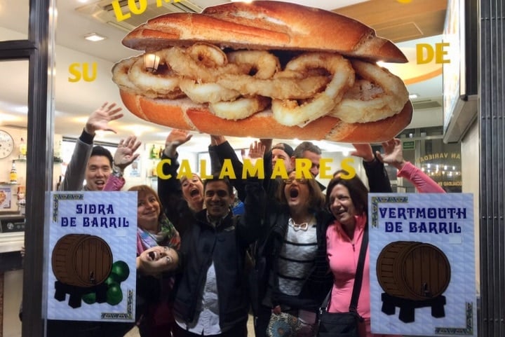 Calamari sandwich in Madrid