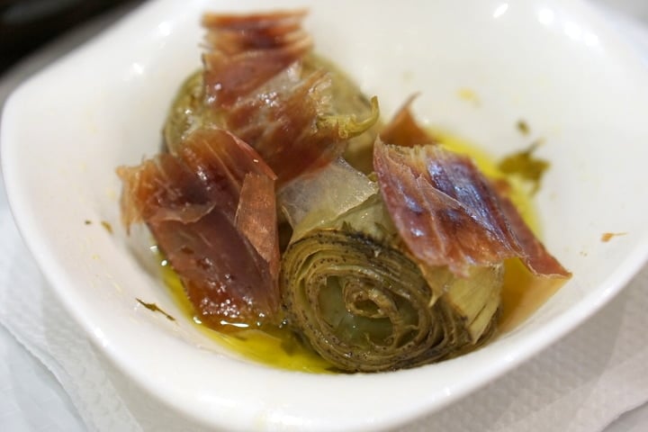 Malaga tapas tour -- artichokes