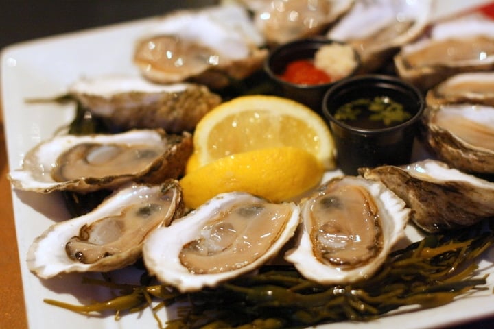 Juicy Wellfleet oysters