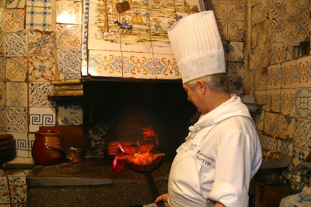 The old ovens at Botin-- a Madrid icon! Botin restaurant tour Devour Madrid. 