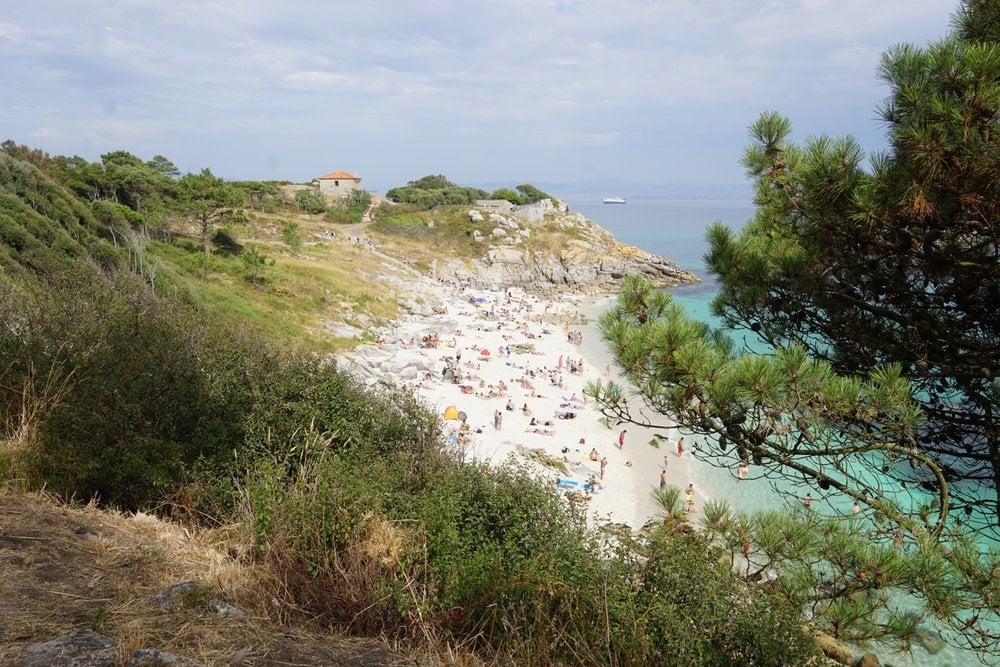 A white sand beaches of the Islas Cies, Galicia