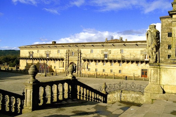 The Parador Dos Reis Catolicos stands majestically next to the historic Cathedral in Santiago. It has housed sick pilgrims for centuries and is now home to one of Spain's best Parador hotels; definitely one of the best places to stay in Santiago for that once-in-a-lifetime experience!