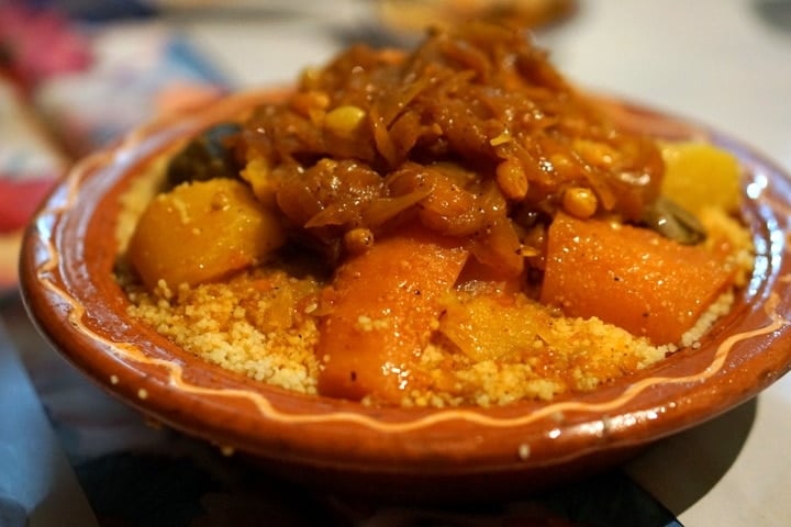 Cous cous on Marrakech food tour