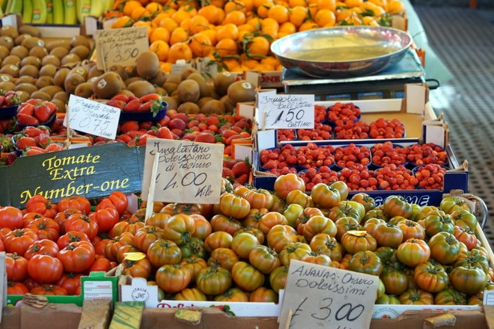 Tomatoes in Catania market