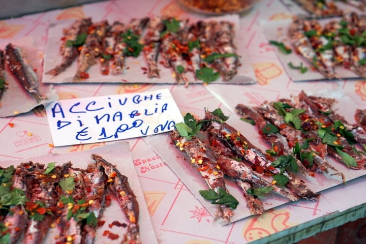 Anchovies in Catania