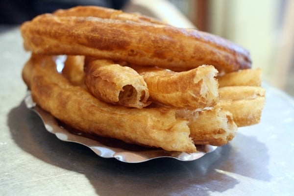 Torres Bermejas is a great spot for churros in Granada. It's a full-fledged restaurant, but the churros are a highlight!