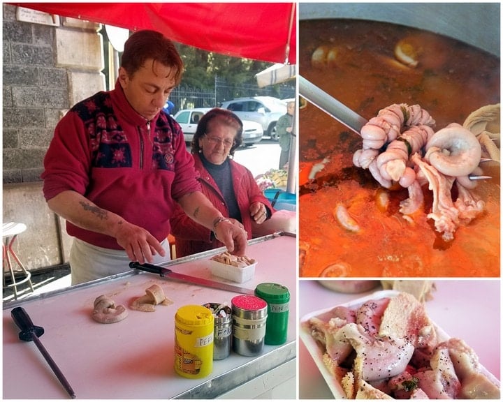 Tripe stew in Catania