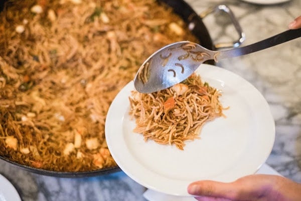 Fideuà is a noodle and seafood dish that’s one of the typical foods from Valencia.