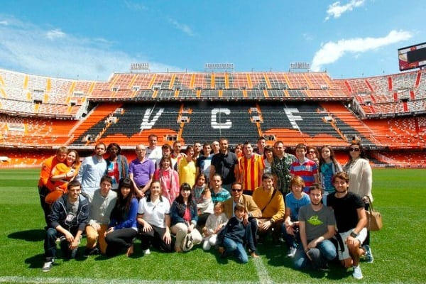 Visiting the Mestalla Stadium is one of the best kid-friendly activities in Valencia for soccer fans (and young players!).