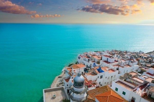 Peñíscola is one of the most beautiful day trips from Valencia. Just look at that view!