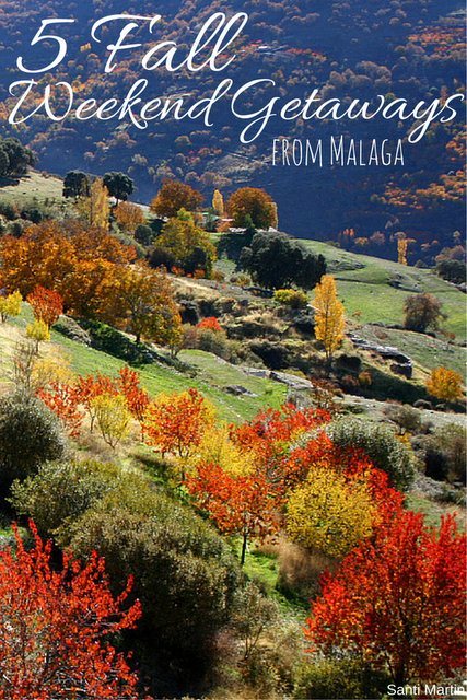 Escape the city and get lost in a charming village filled with bright orange hues. These five fall weekend getaways in Malaga are calling your name.