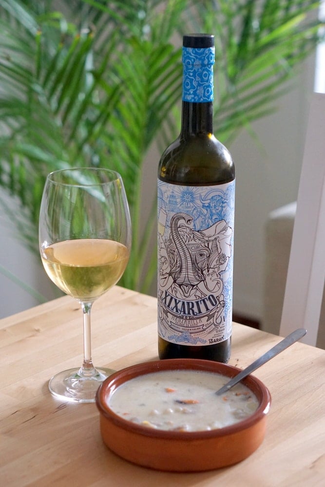 Iberian seafood chowder and manzanilla pasada!