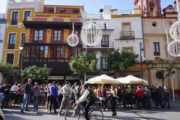 Riding bikes in Granada can be a great way to see the city.