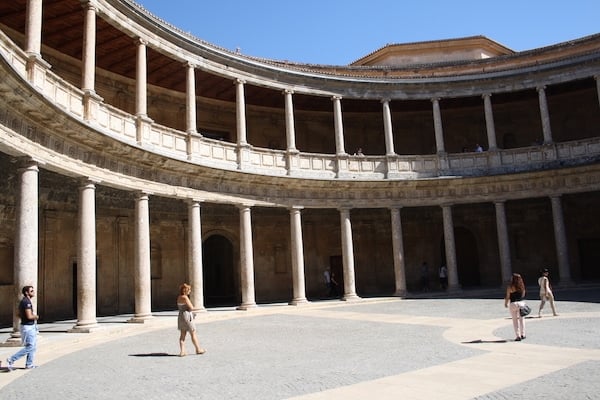 The Palace of Carlos V—and the Museo de Bellas Artes inside it—are two of the best things to do in Granada for free!