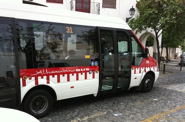 City buses are one of the most inexpensive and efficient means of public transportation in Granada. 