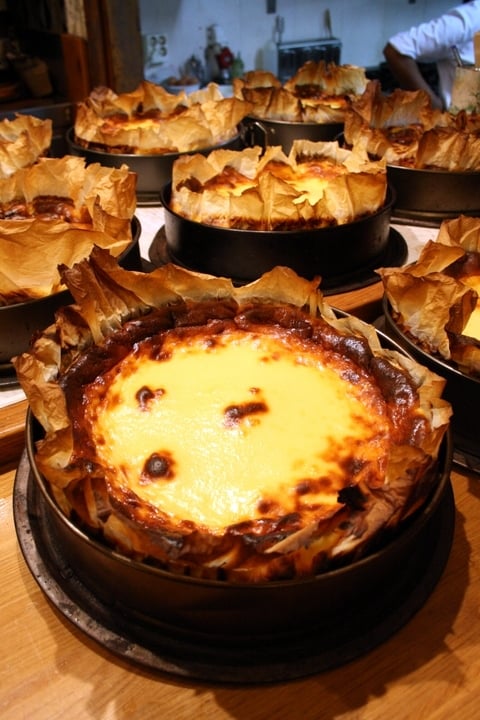 A burnt Basque cheesecake recipe from San Sebastian food tours