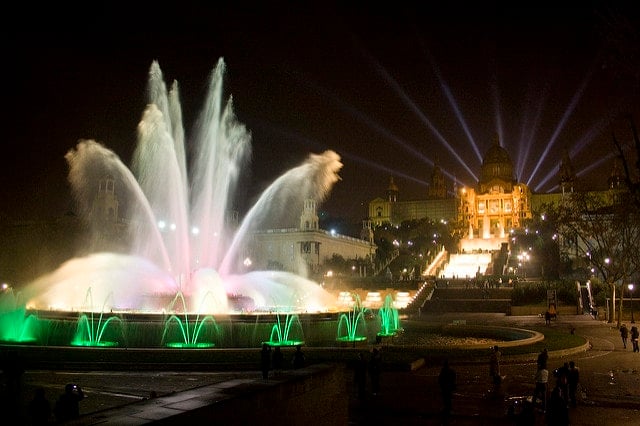 Montjuic Magic Fountain - 3 days in Barcelona