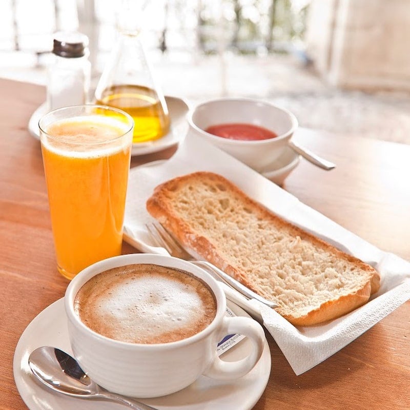 One of our favorite places for brunch in Granada: Restaurante Carmela for traditional Andalusian favorites!