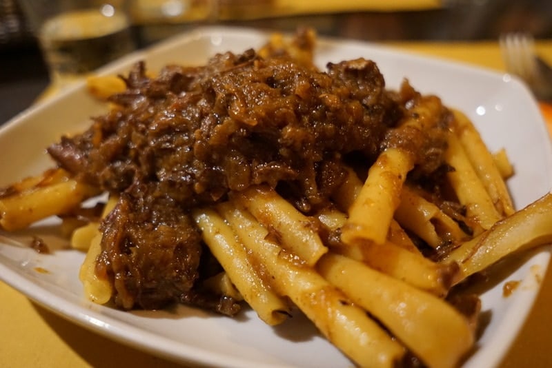 Delicious pasta alla Genovese - a Naples specialty