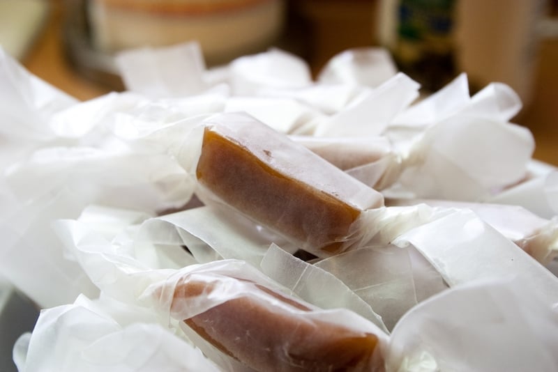 Salted butter caramels are a must try food in Paris.