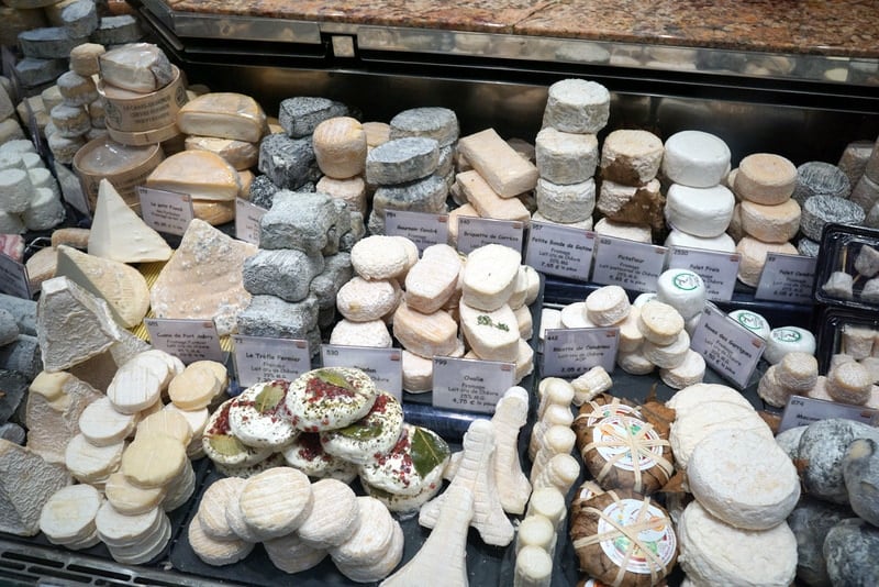 French cheeses are a must try food in Paris.