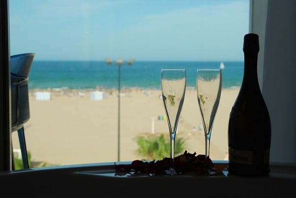 Gabbana beach hotel is a great option for a boutique hotel in Valencia, with great seaside views