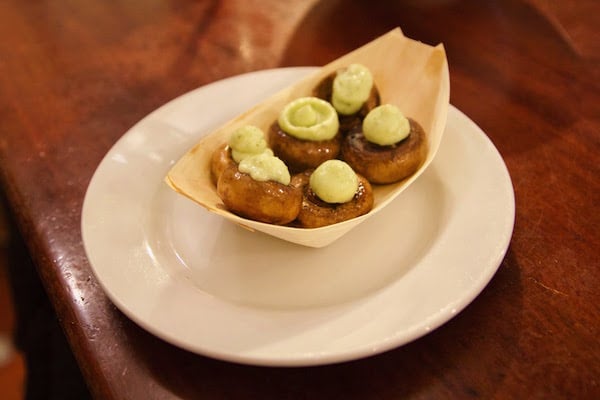 grilled mushrooms - vegetarian tapas in Seville