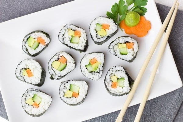 vegetarian madrid - vegan sushi