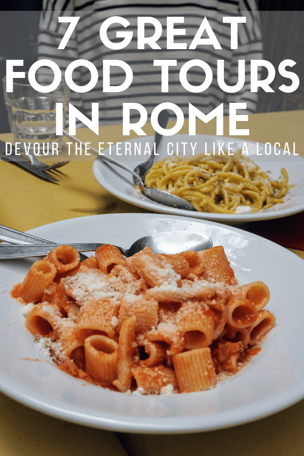 One of the best things to do in Rome: eat, of course! With so much delicious Italian food to go around (pizza! pasta! gelato!), narrowing down where to go and what to order can be tricky. This guide to the seven best food tours in Rome will give you some tips and tricks. From self-guided routes to small group experiences, there's something for everyone! #Rome #foodie