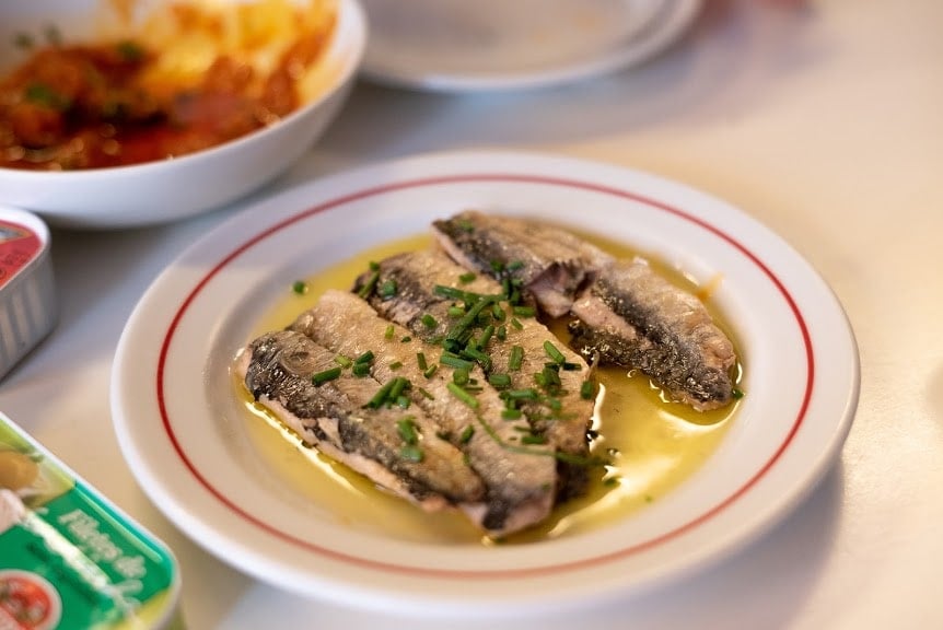 Canned sardines in Lisbon