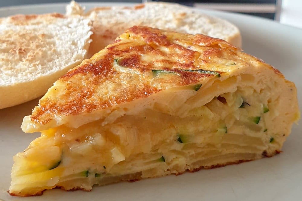 Tortilla with zucchini recipe