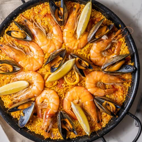 Seafood Paella Recipe - Spanish Sabores