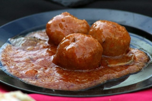 chorizo and pork Spanish albondigas recipe