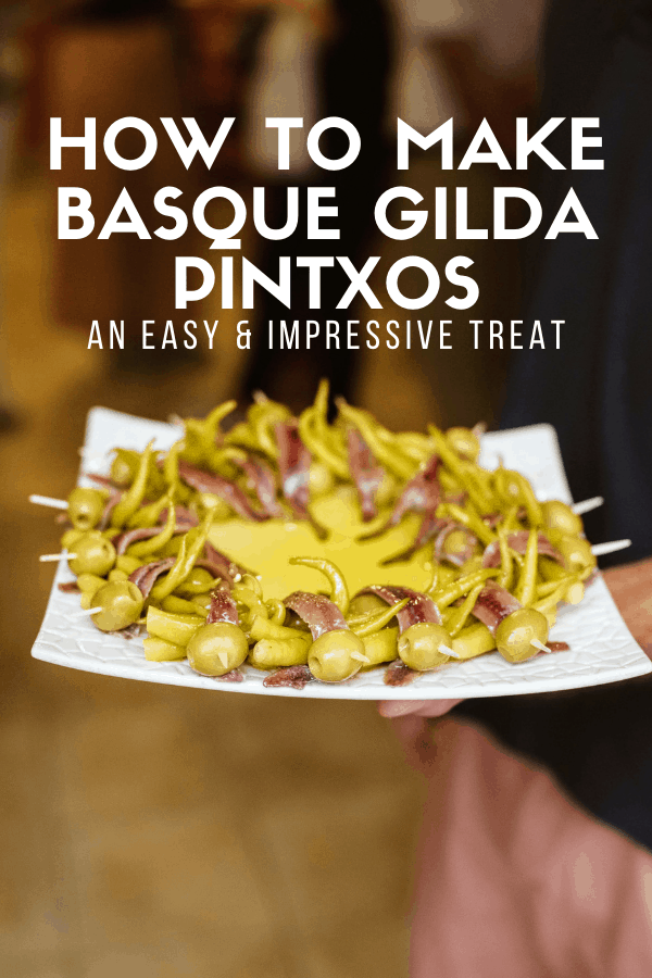 If you need a quick and easy appetizer for a tapas party or a dinner with friends, you can't go wrong with this traditional Spanish gilda recipe. It's one of the most simple typical bites from the Basque Country, with the secret simply being to use as high quality products as you can find. Learn how to make it here!