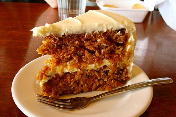 Mom's delicious carrot cake.