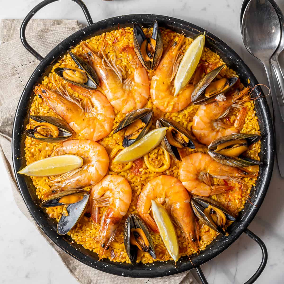 Seafood Paella Recipe - Spanish Sabores