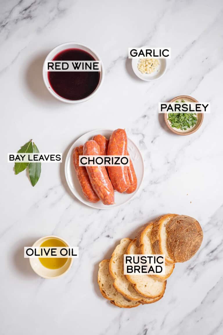 Chorizo al Vino Tinto Recipe (Chorizo in Red Wine) - Spanish Sabores
